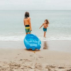 Pelican Sport Combo - 2 Solo Kids Kayaks With Paddles - Yellow/Blue -Pelican Shop Combo Solo Bleu Poignee LS1