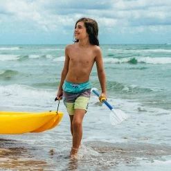 Pelican Sport Combo - 2 Solo Kids Kayaks With Paddles - Yellow/Blue -Pelican Shop Combo Solo Jaune Bleu Poignee LS2